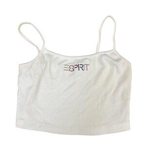 Esprit cropped baby tank size small  W4